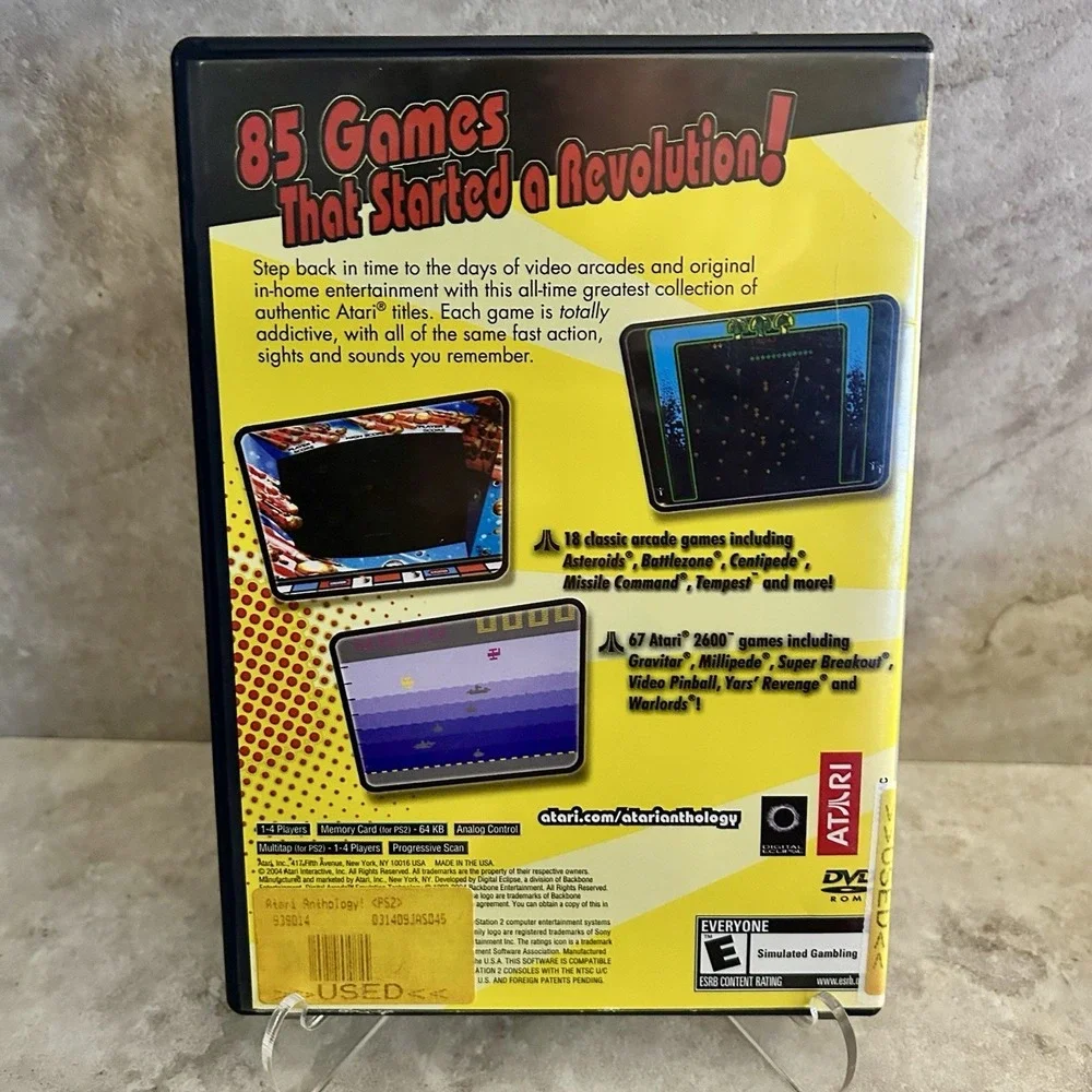 Atari Anthology (PlayStation 2 PS2) CIB COMPLETE with Manual!